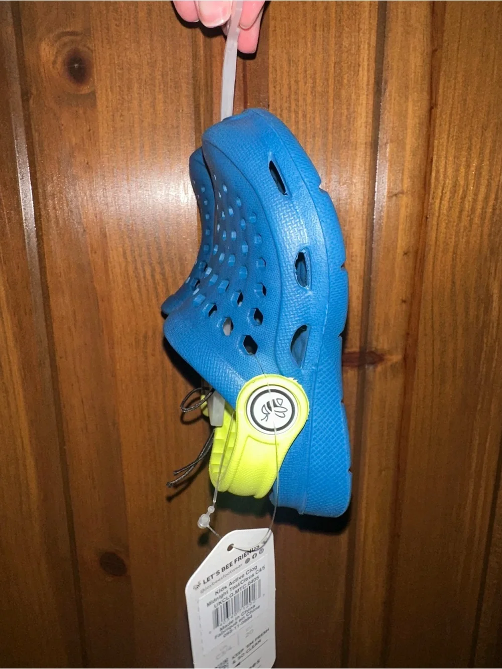 JOYBEES INFANT TODDLER BABY BOYS US C4 / 5 MIDNIGHT TEAL KIDS ACTIVE CLOG SHOES